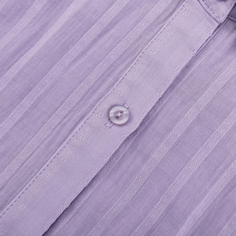 Yselia - Completo di due pezzi fluido con camicia e pantaloni corti