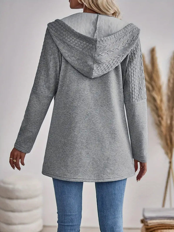Vespara – Felpa da Donna con Zip e Cappuccio Elegante