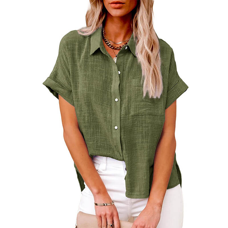 Miraqua - Blusa con bottoni