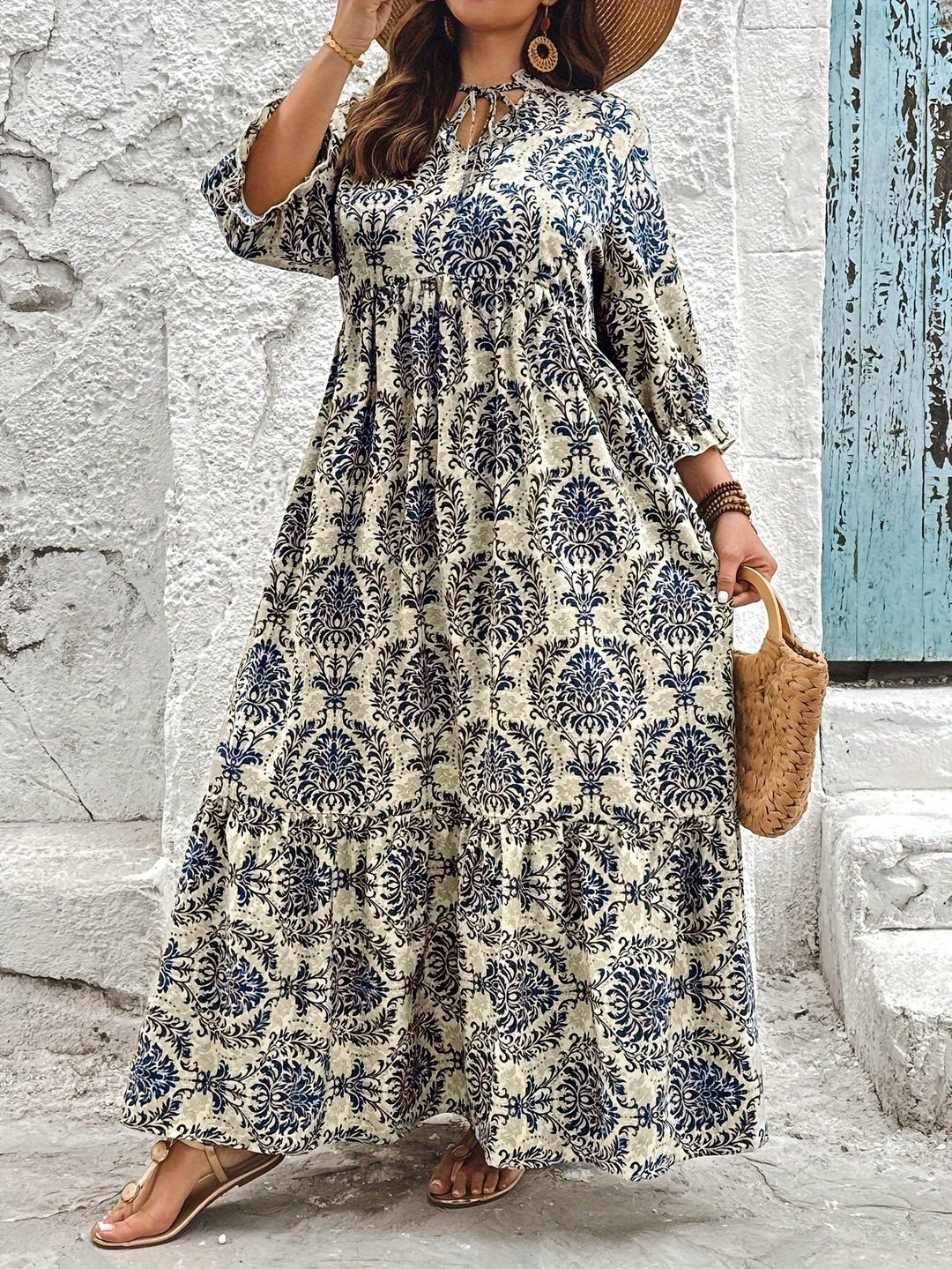 Marta – Vestito boho mosaico