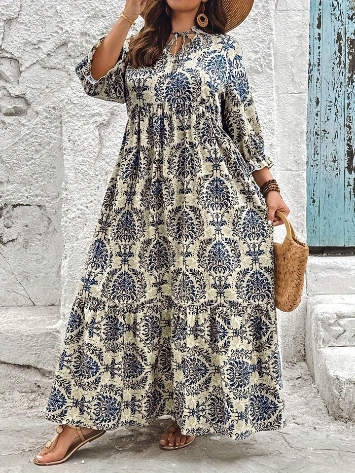 Marta – Vestito boho mosaico