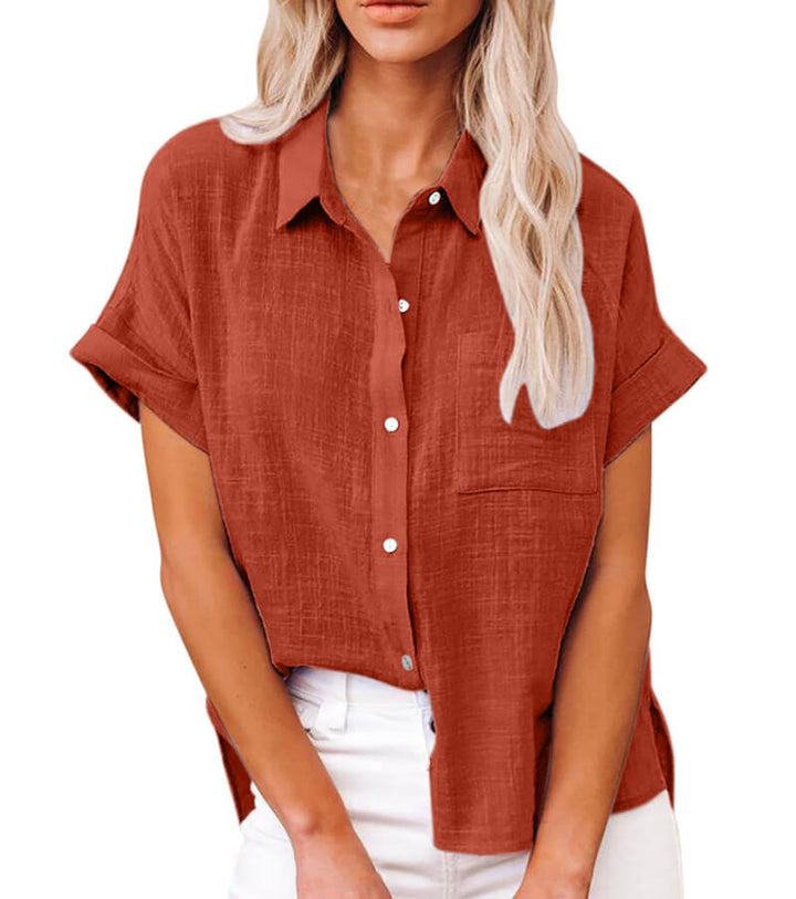 Miraqua - Blusa con bottoni