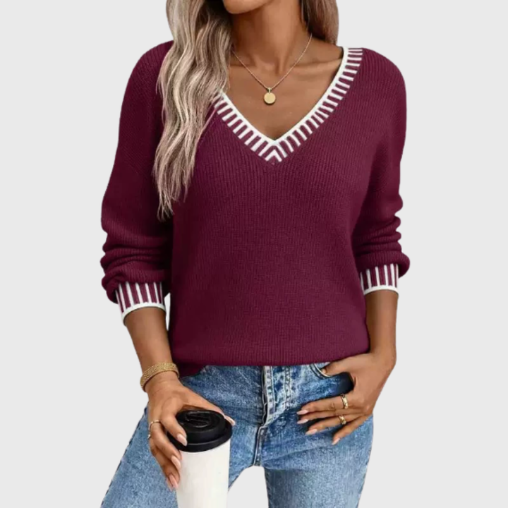 Mara | Maglione Morbido con Scollatura a V