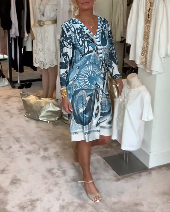 Marta – Abito boho stampato solare