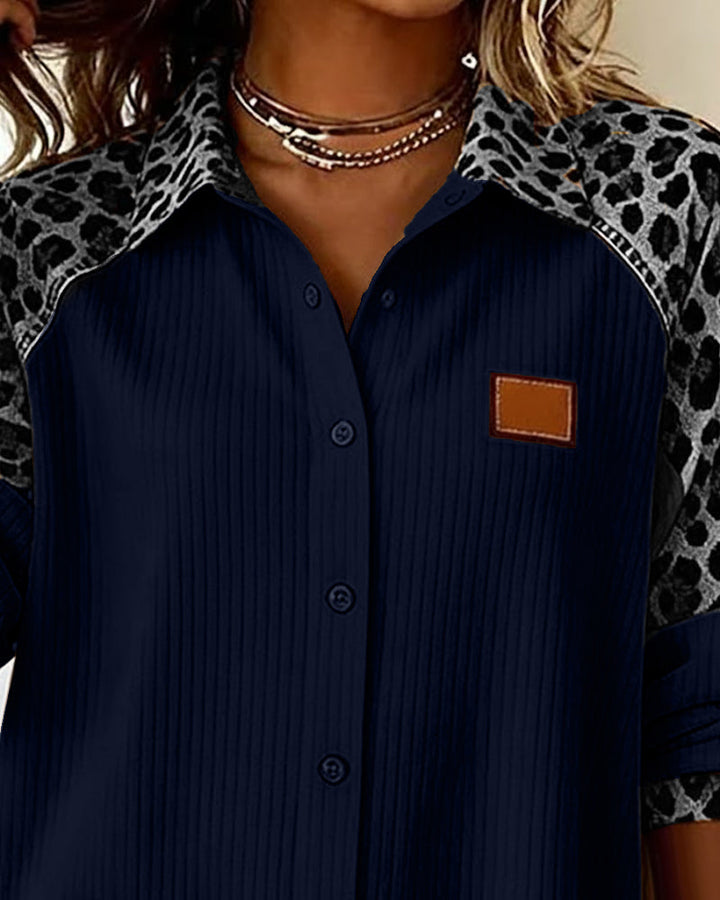 Jordanaâ„¢ | Camicia Elegante con Stampa Leopardata