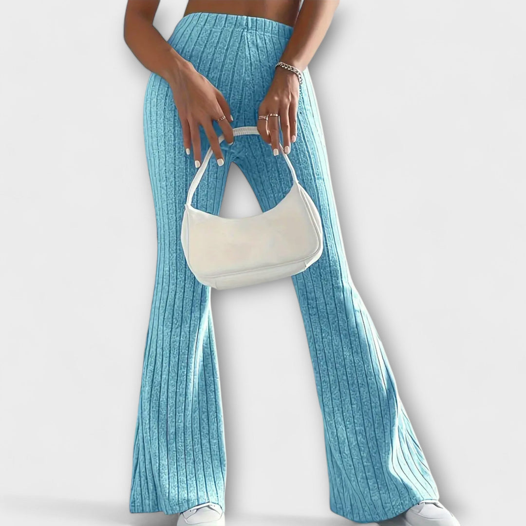 Luretta – Pantaloni a campana con struttura fine
