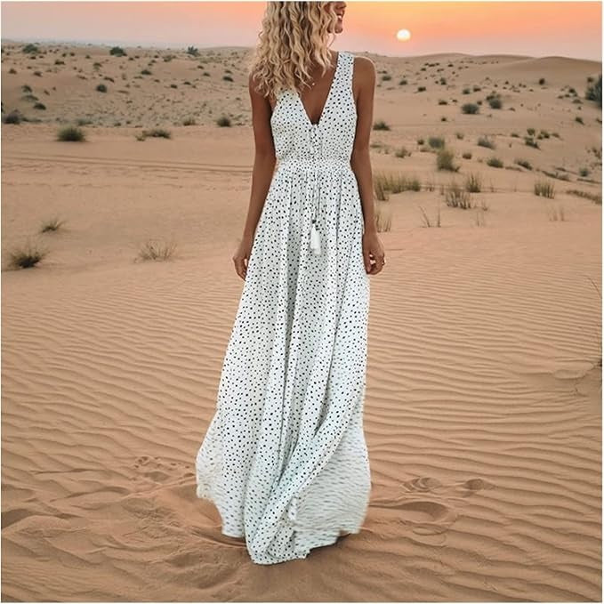 Gaia – Vestito boho maxi