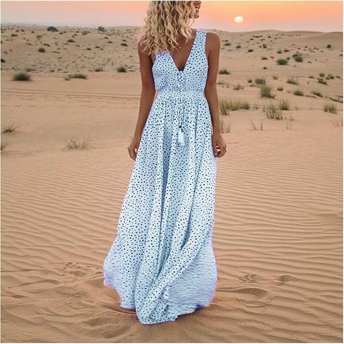 Gaia – Vestito boho maxi
