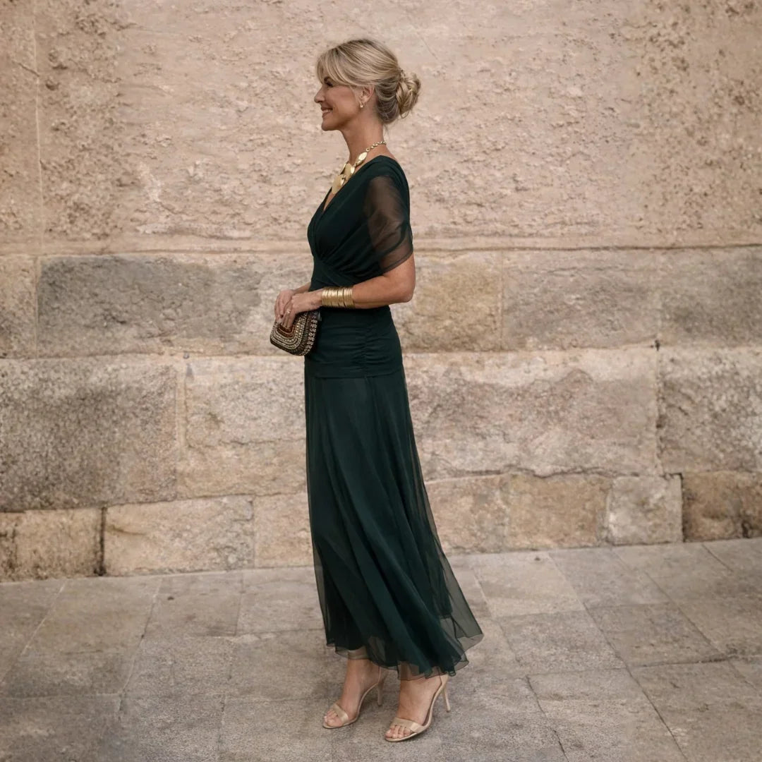 Elisabeth | Vestito verde elegante