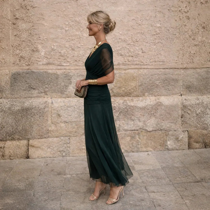 Elisabeth | Vestito verde elegante