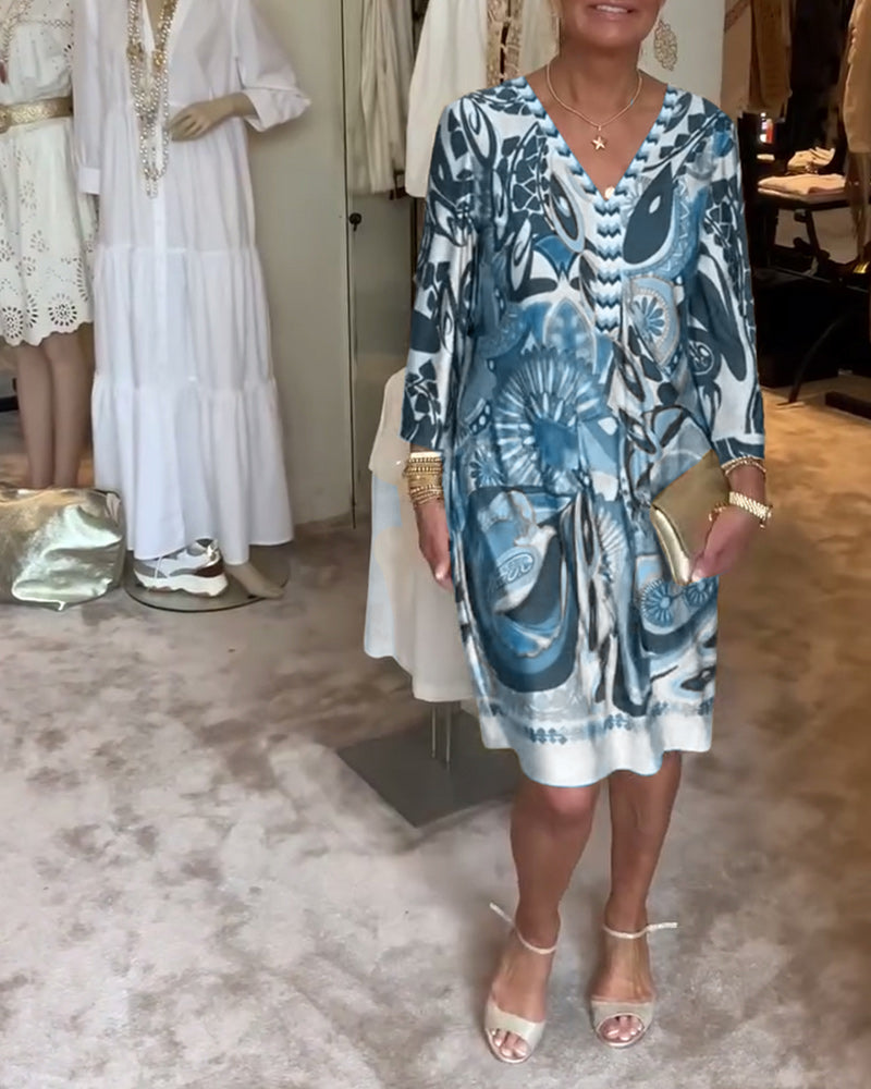 Marta – Abito boho stampato solare
