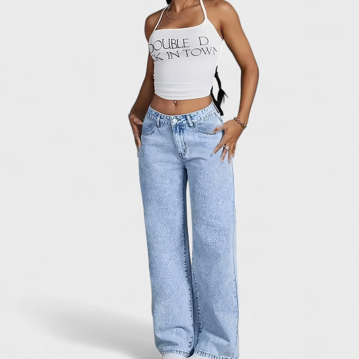 Mara - Jeans dritti larghi da donna