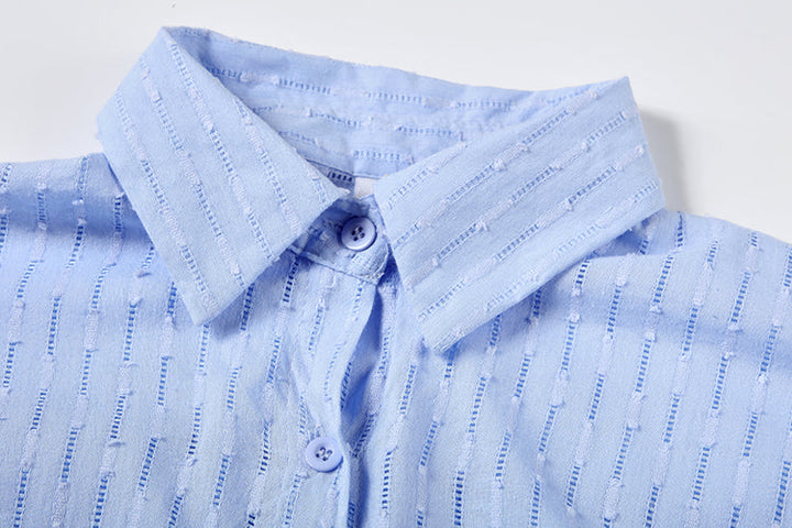 Elizabeth - Completo di due pezzi fluido con camicia e pantaloni corti
