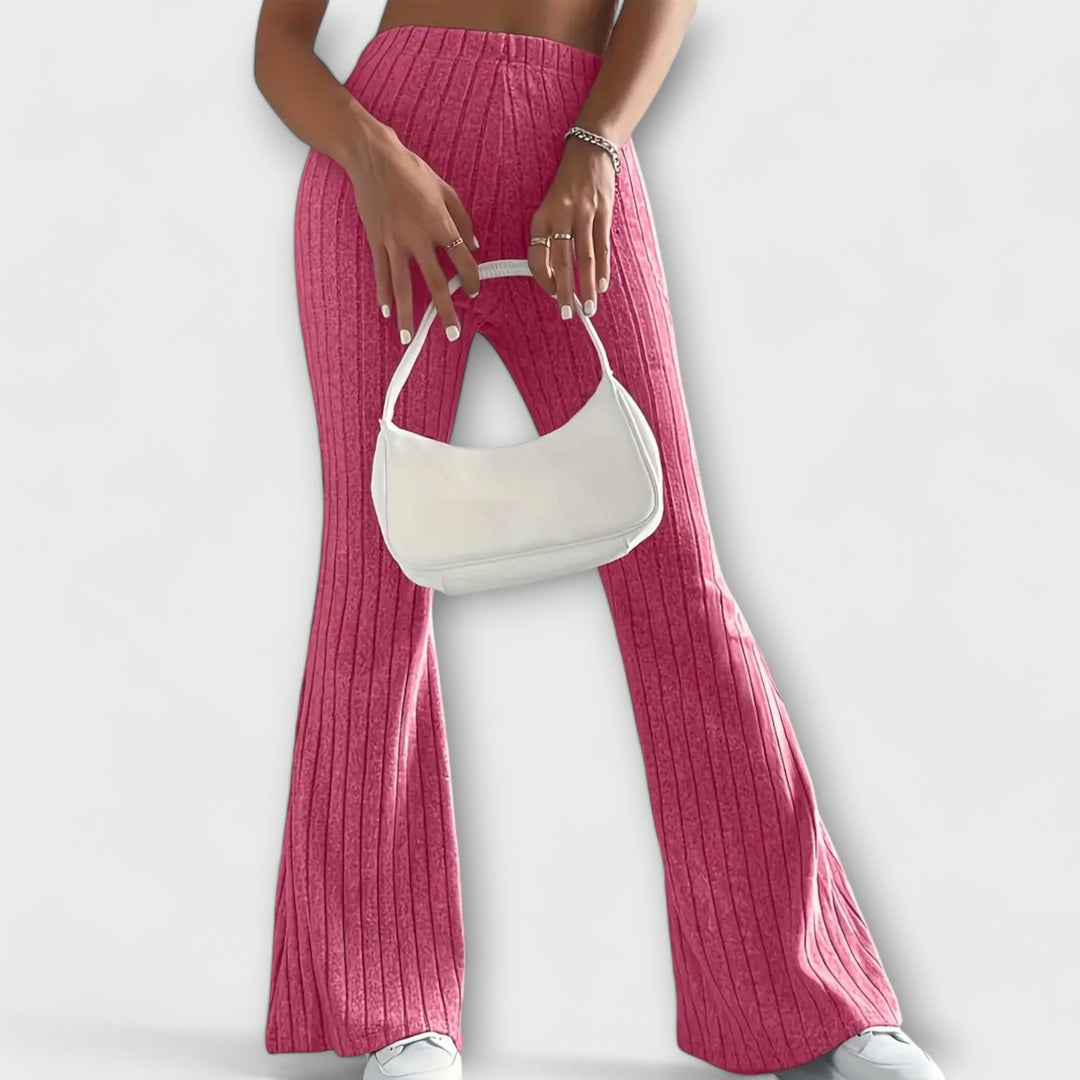 Luretta – Pantaloni a campana con struttura fine