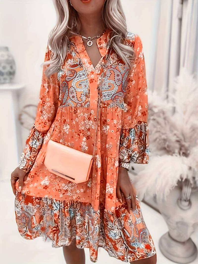 Elena – Vestito boho stampato