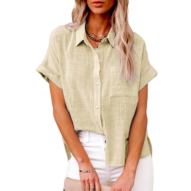 Miraqua - Blusa con bottoni