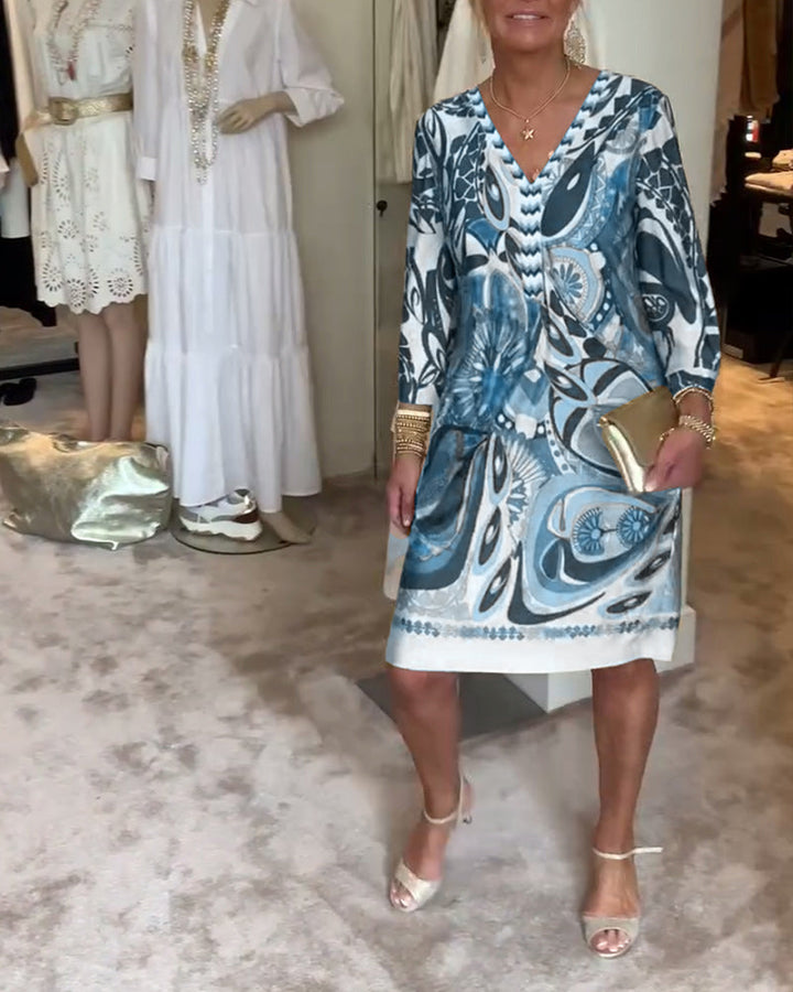 Marta – Abito boho stampato solare