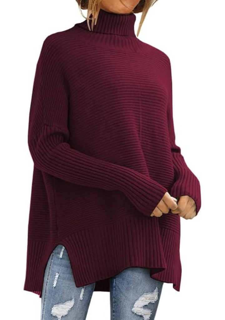 Elisa | Maglione Caldo con Collo Alto Avvolgente