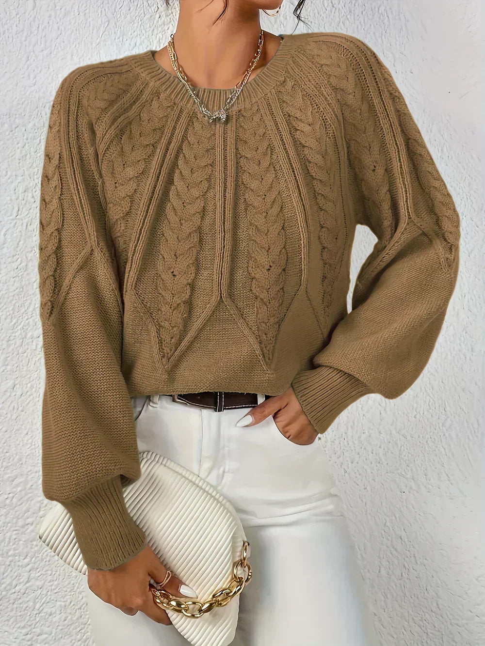 Rita | Maglione Elegante con Motivo Intrecciato
