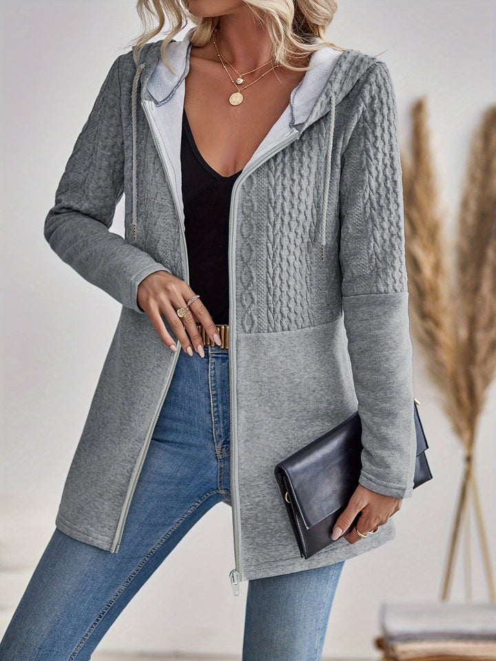 Vespara – Felpa da Donna con Zip e Cappuccio Elegante
