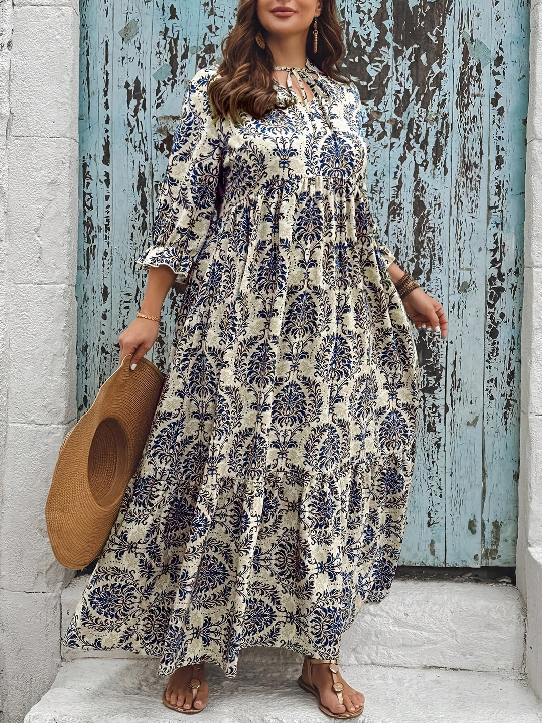 Marta – Vestito boho mosaico