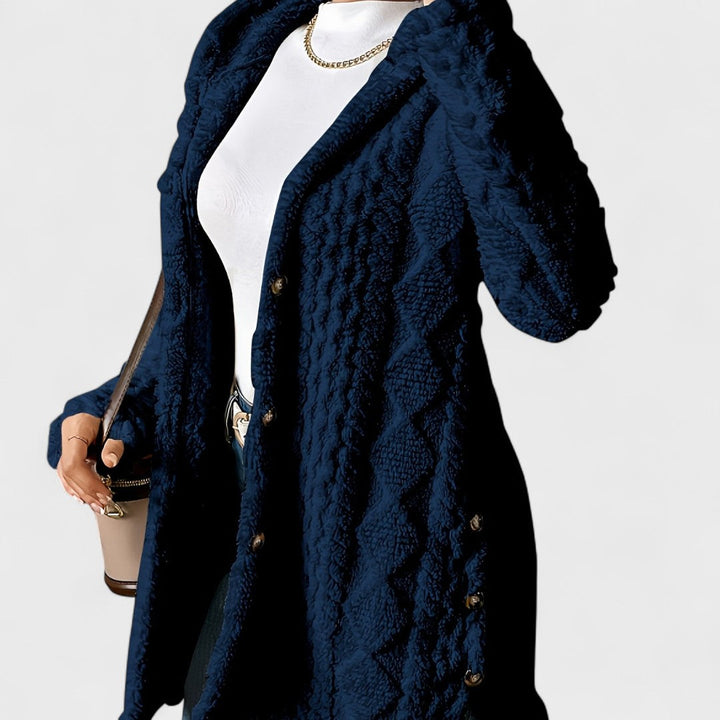 Katerina - Cardigan Cappotto con Cappuccio Caldo