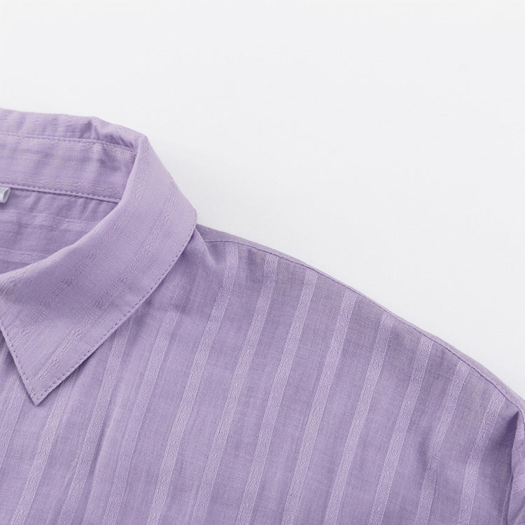 Yselia - Completo di due pezzi fluido con camicia e pantaloni corti
