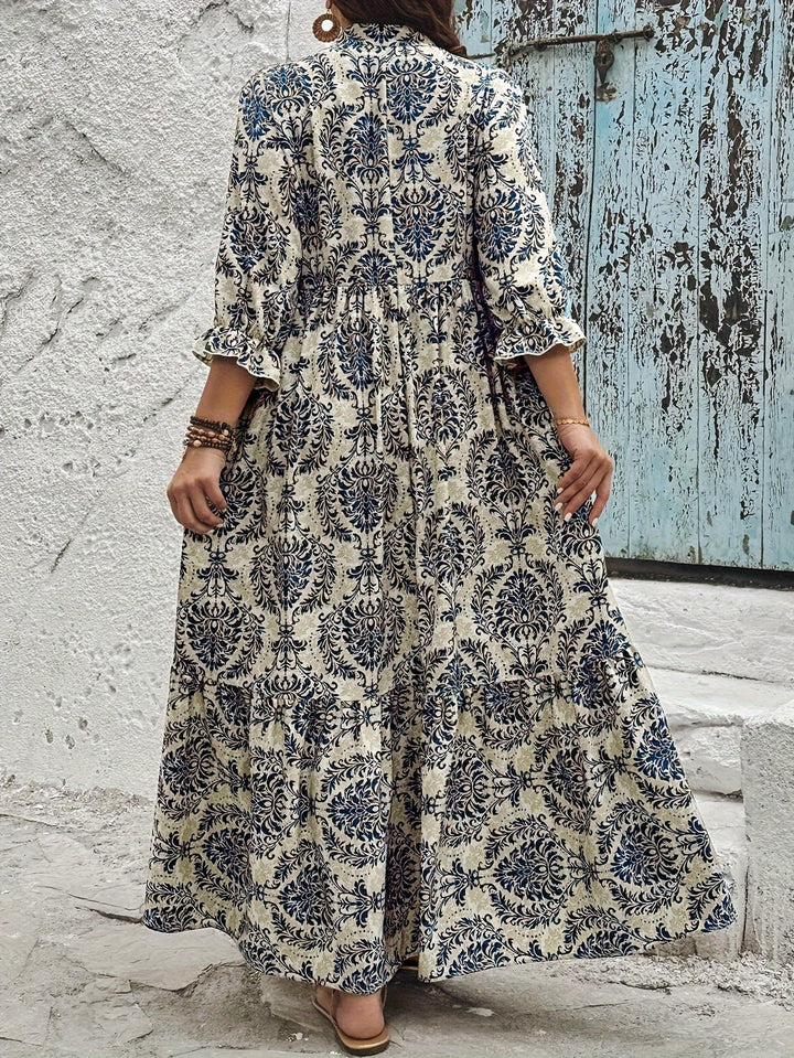 Marta – Vestito boho mosaico