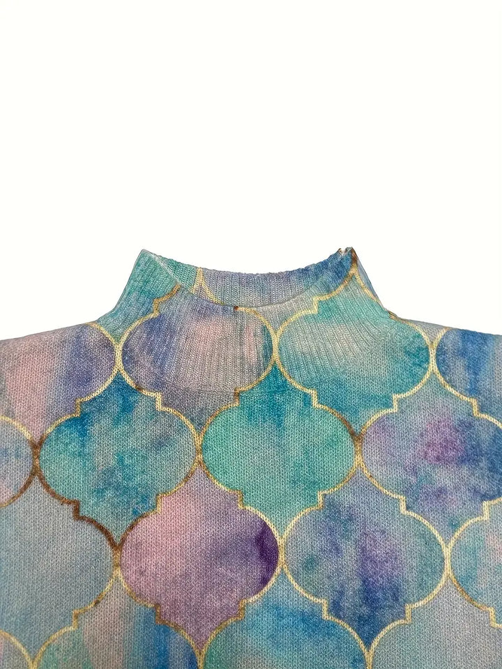 Erica – Maglione Aurora Glow con Dettagli Dorati