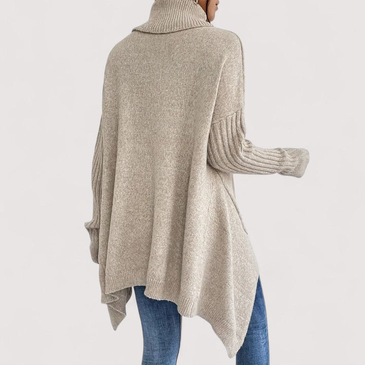 Patricia – Maglione Elegante a Collo Alto e Lungo