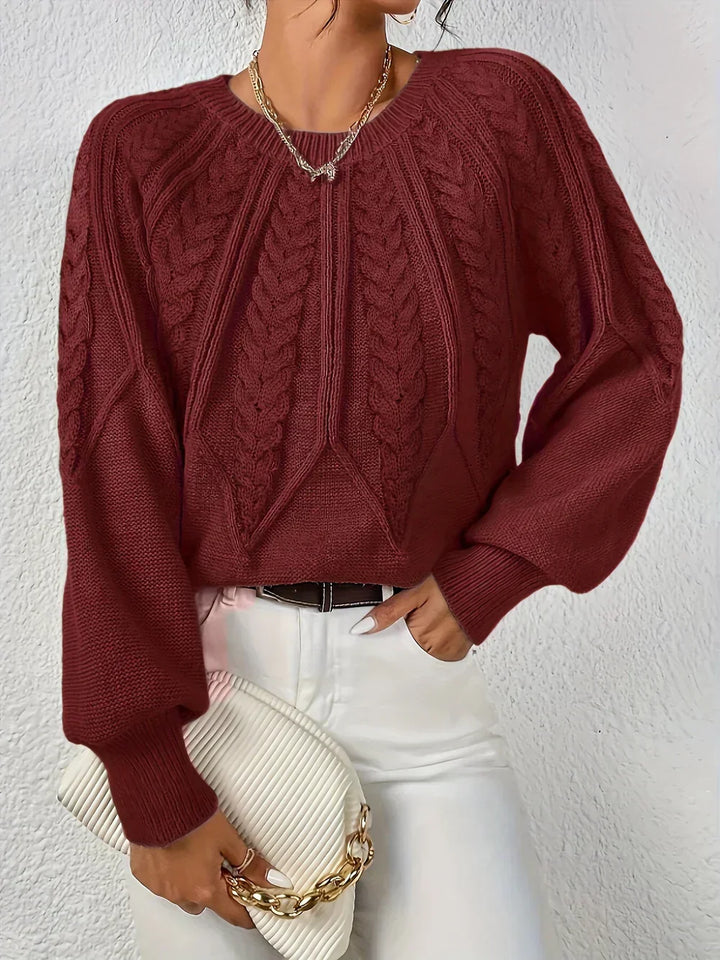 Rita | Maglione Elegante con Motivo Intrecciato