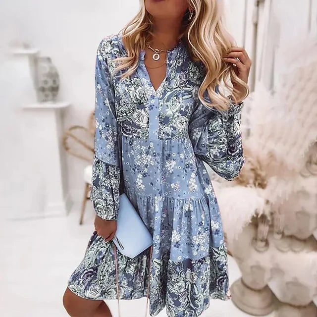 Elena – Vestito boho stampato