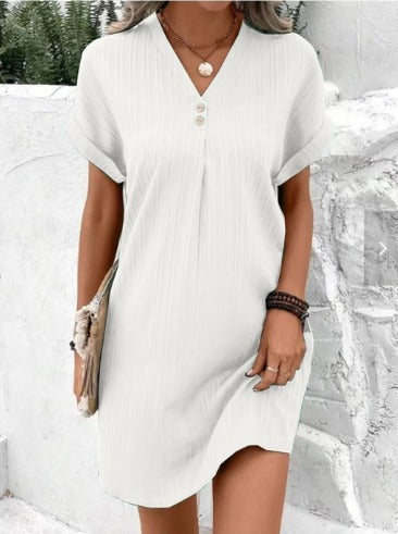 Carina – Vestito boho con scollo a V