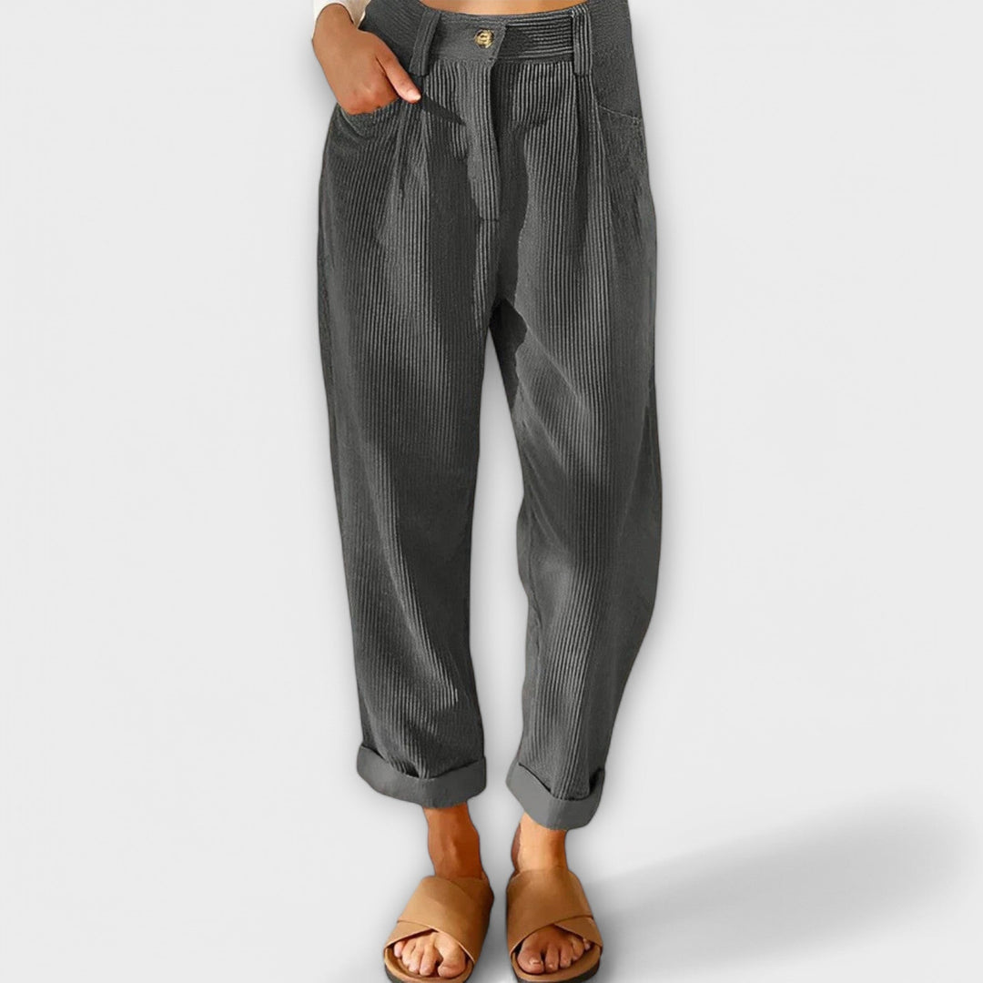 Jana - Pantaloni in velluto moderni