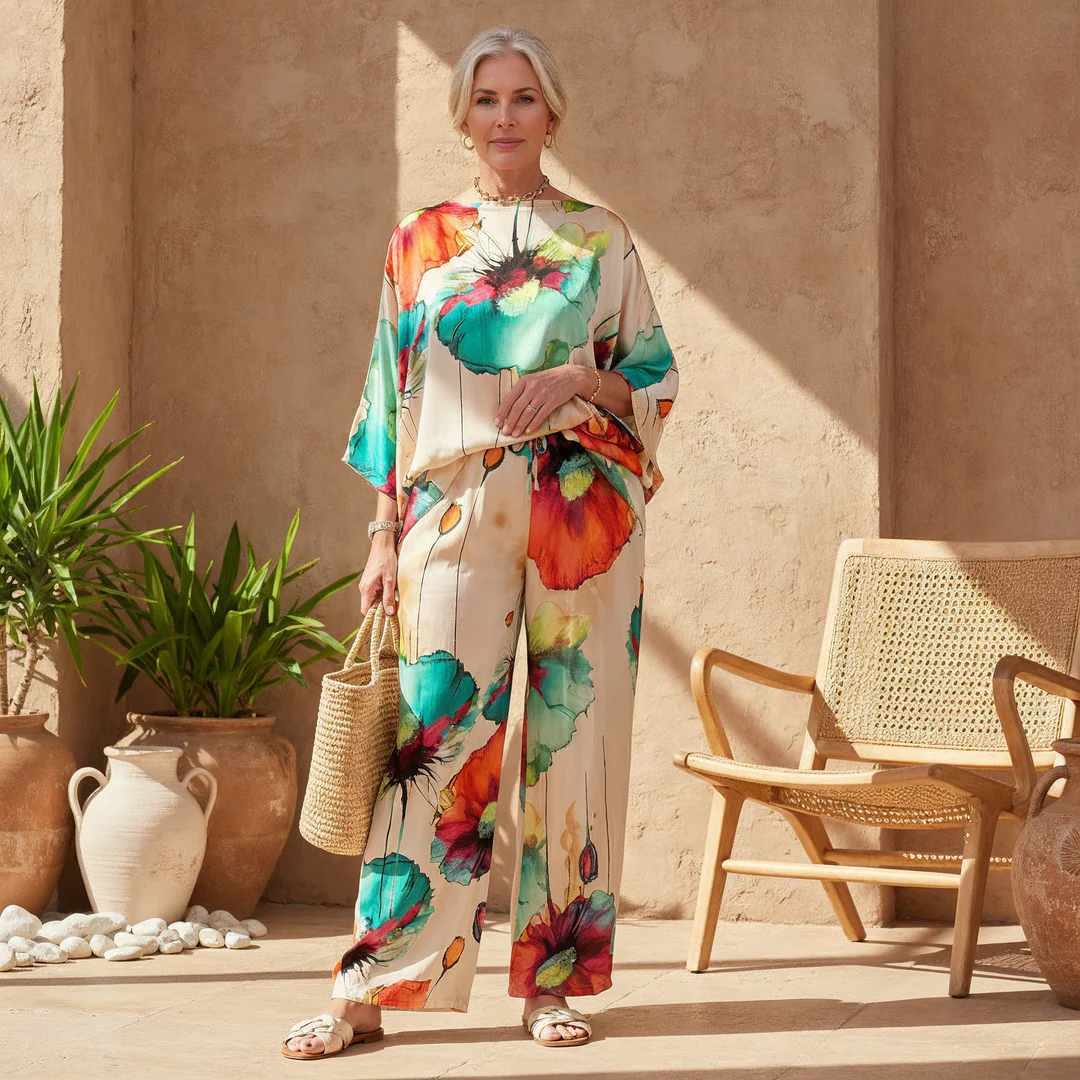 Emmarie - Completo elegante stampato