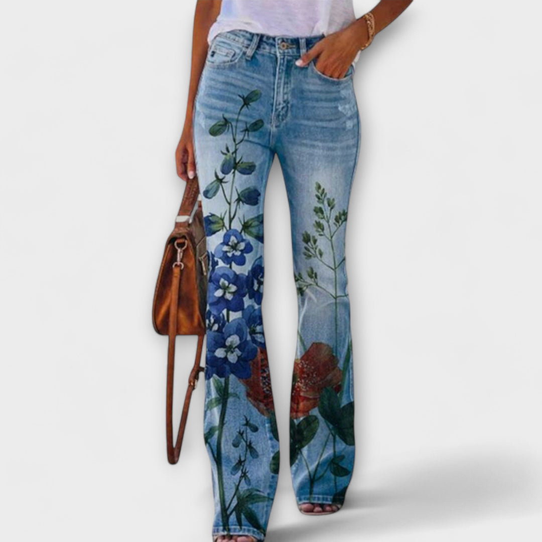 Pantaloni con Fiori