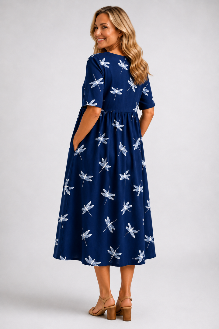 Eva │ Vestito midi stile libellula