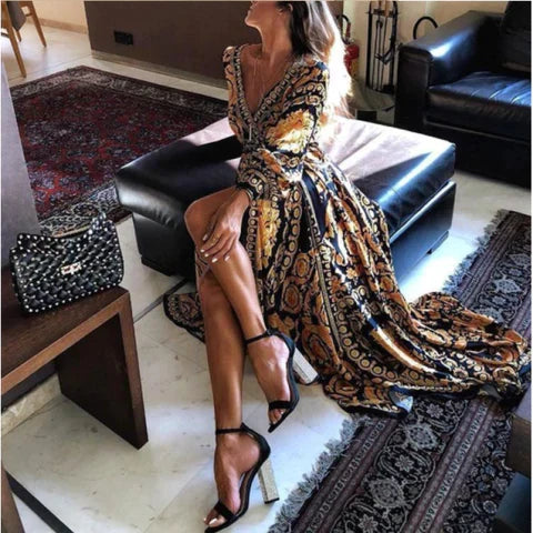 Fabiola – Vestito boho stampato