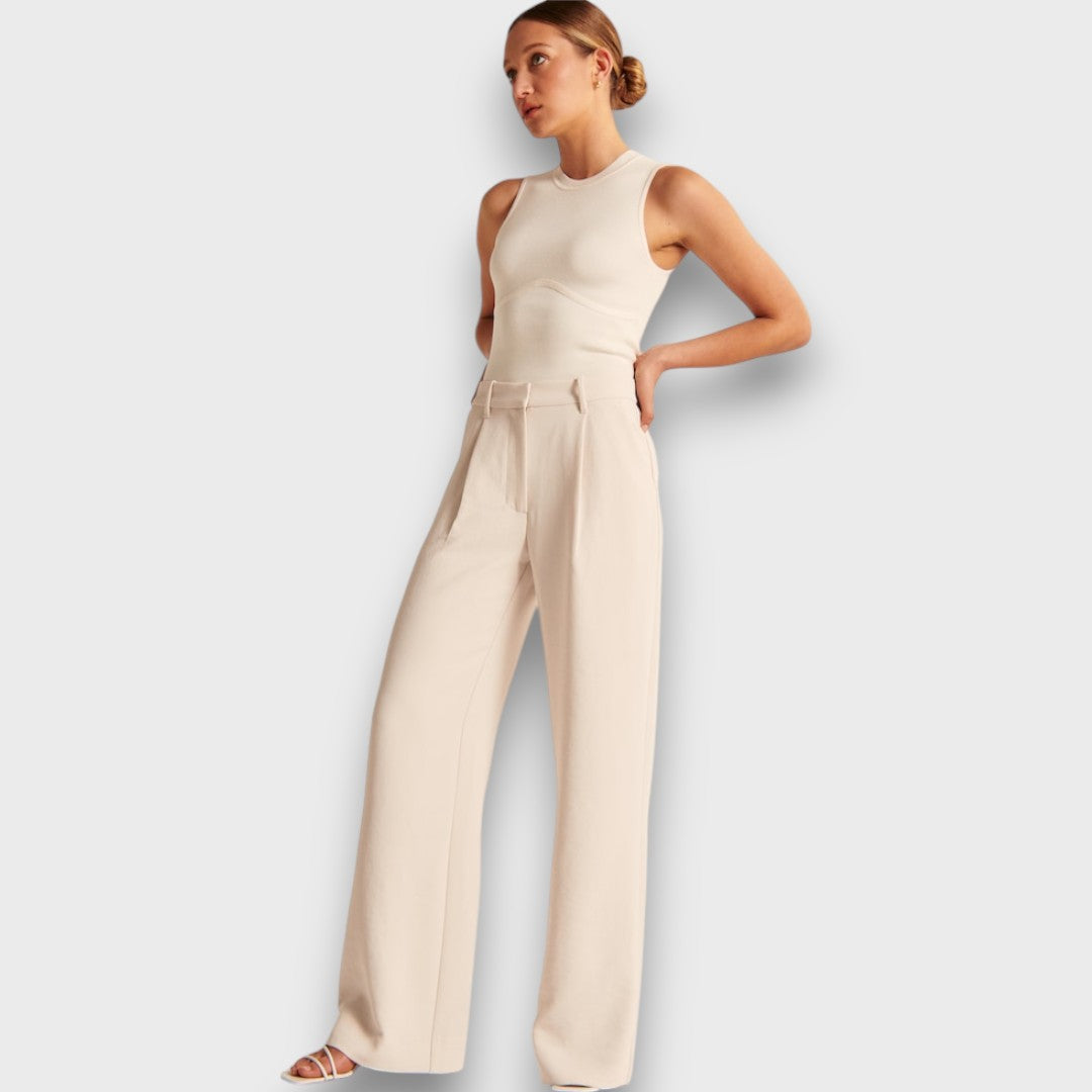 Alva – Pantaloni lunghi a vita alta