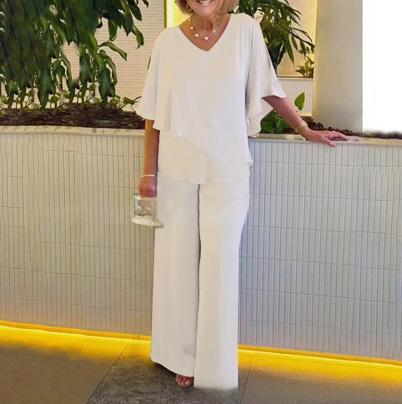 Martha - Completo di due pezzi pantaloni a gamba larga