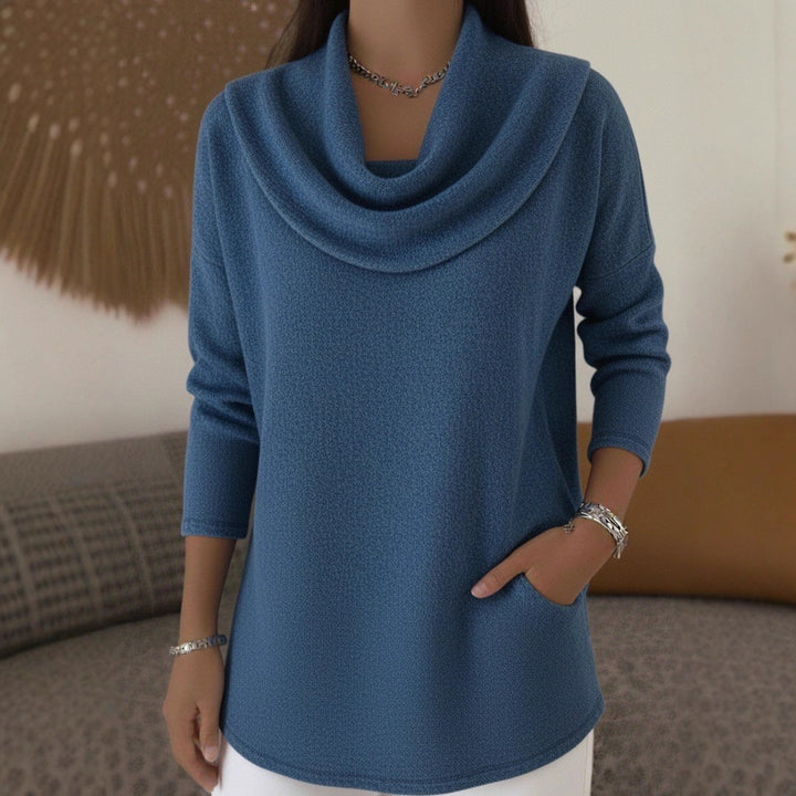 Lia | Maglione Morbido con Collo Cadente