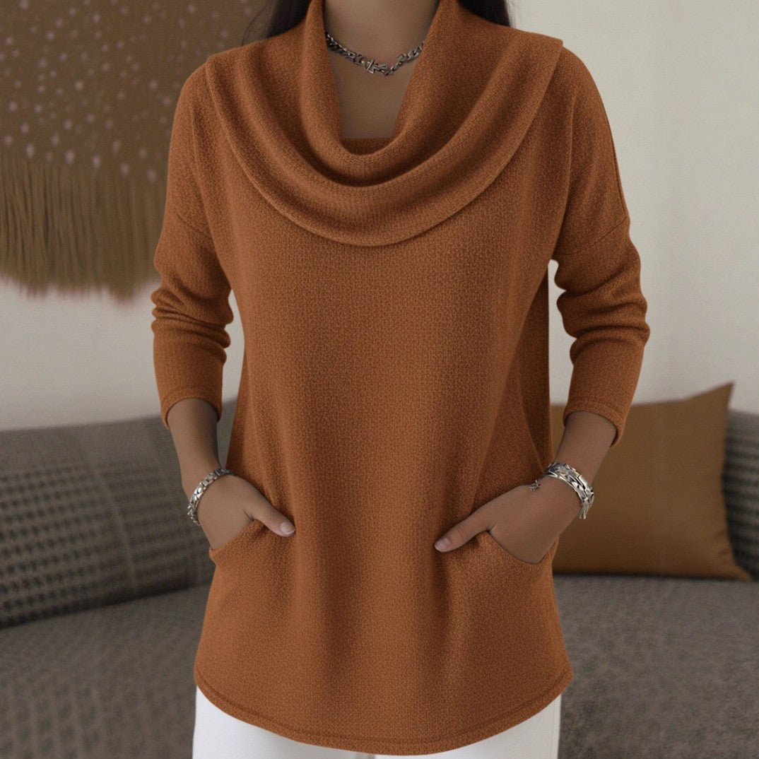 Lia | Maglione Morbido con Collo Cadente