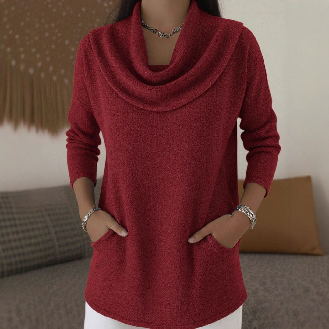 Lia | Maglione Morbido con Collo Cadente
