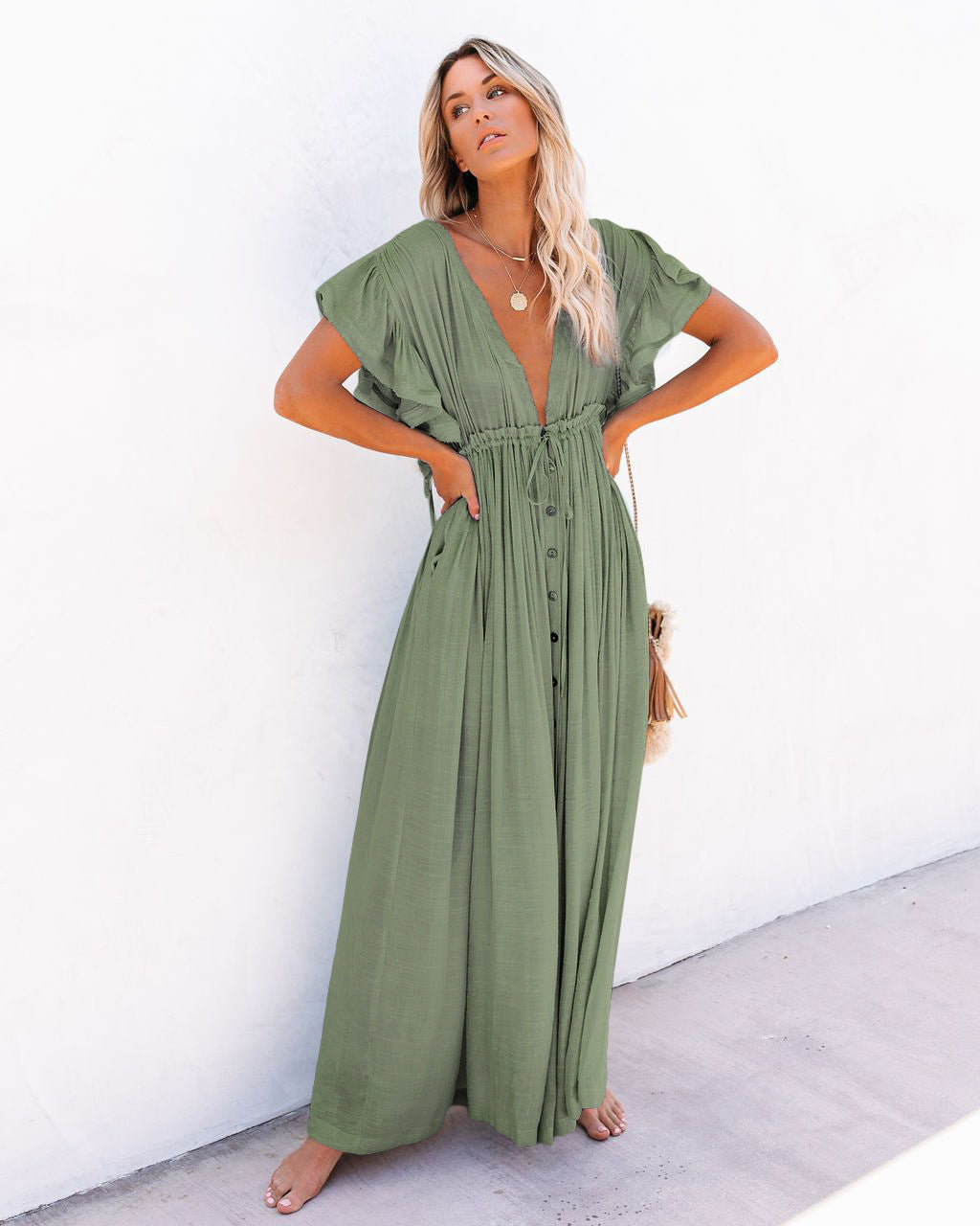 Corinna – Vestito boho maxi leggero