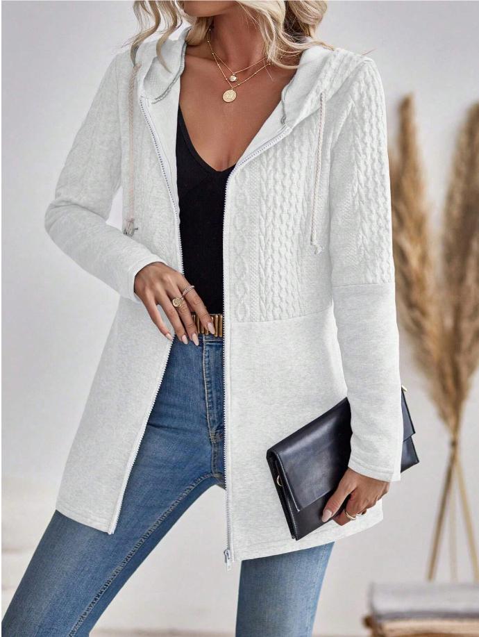 Vespara – Felpa da Donna con Zip e Cappuccio Elegante