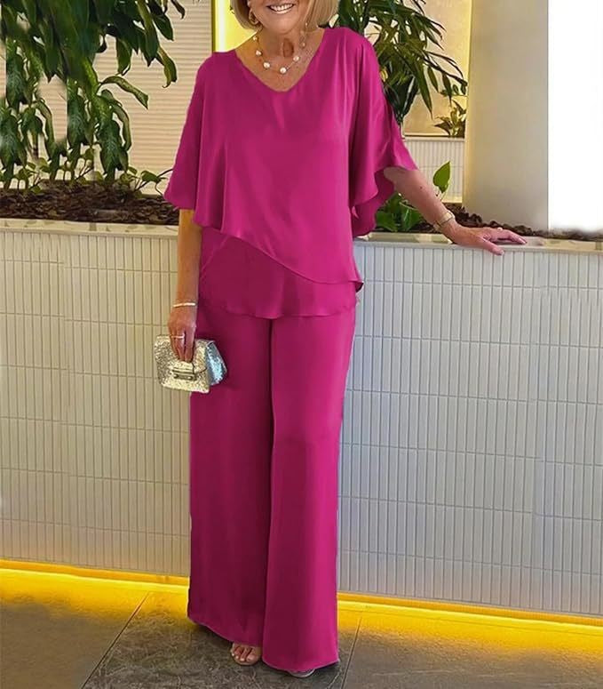 Martha - Completo di due pezzi pantaloni a gamba larga