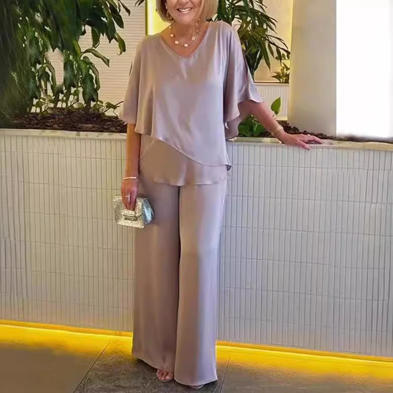 Martha - Completo di due pezzi pantaloni a gamba larga