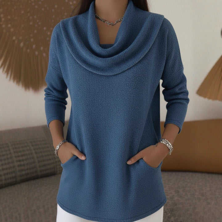 Lia | Maglione Morbido con Collo Cadente