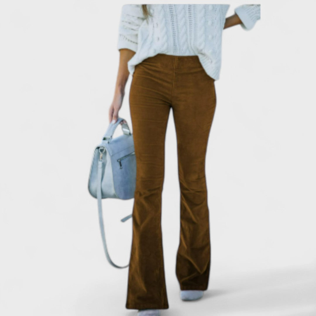 Chloe - Pantaloni a campana in velluto
