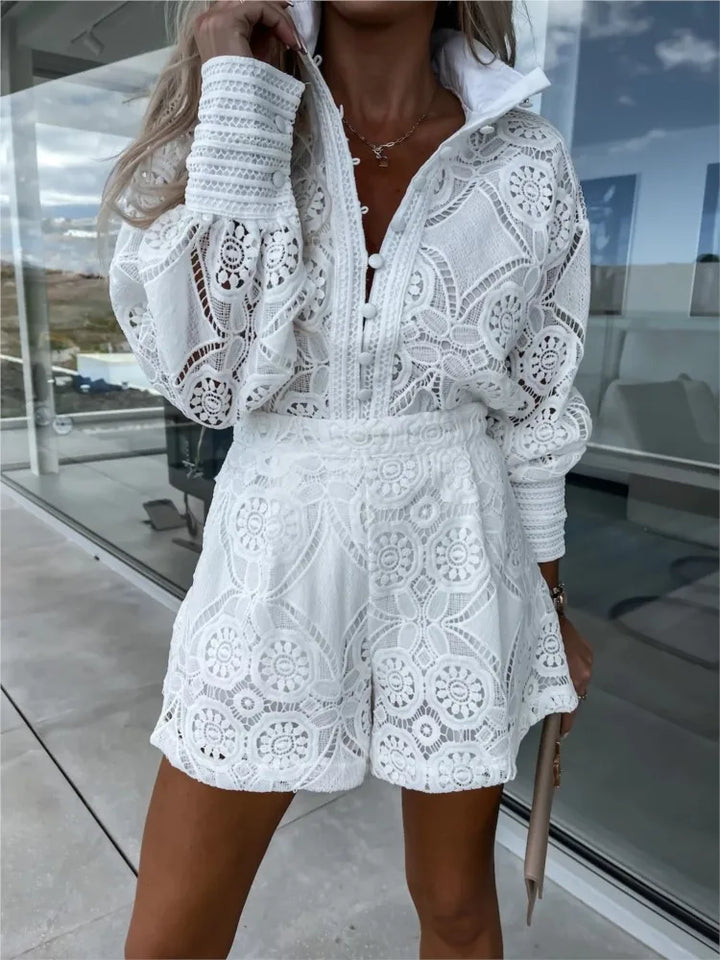 Amelina - Set elegante in pizzo